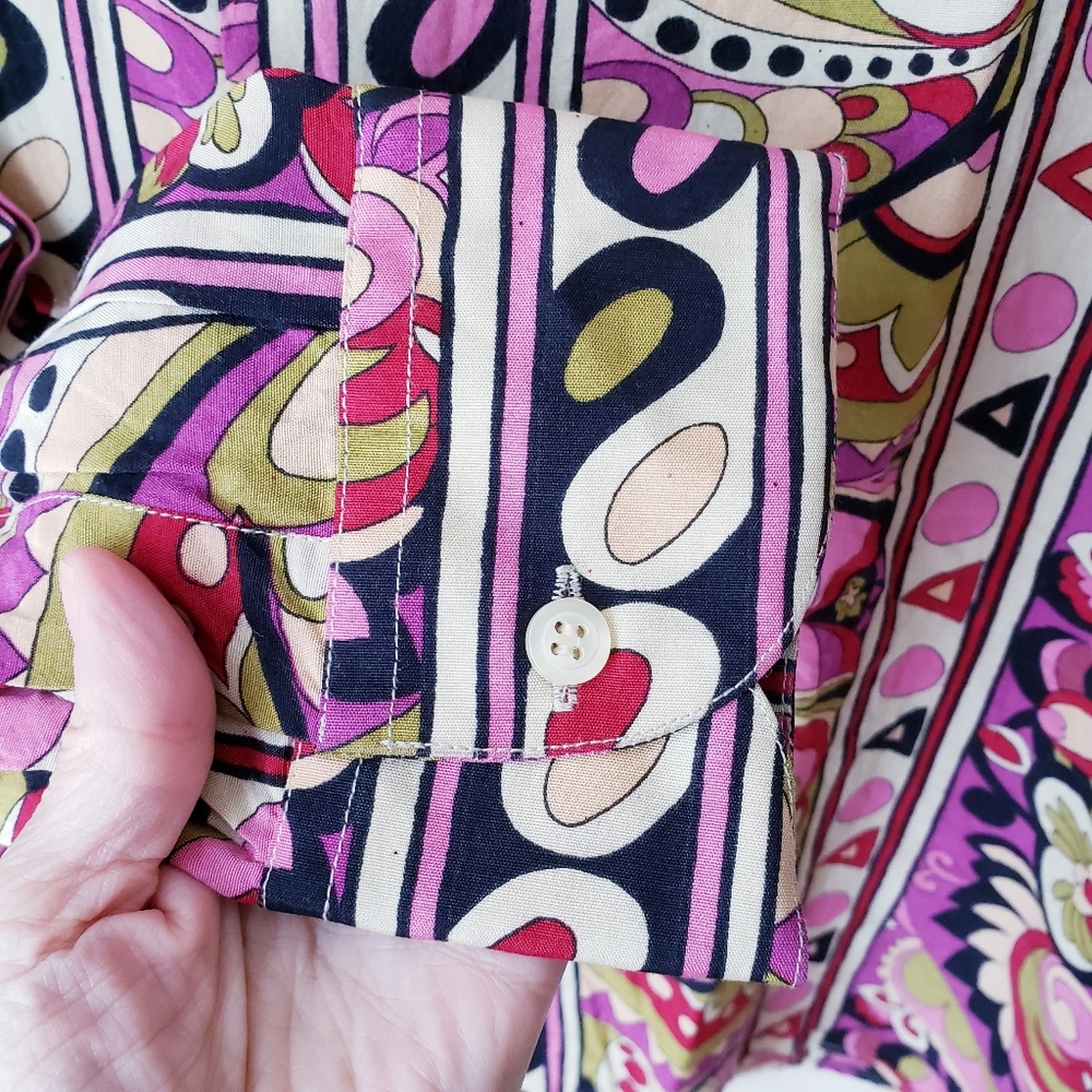 D'amico Italy Multicolor Print Button Shirt - Picture 10 of 10